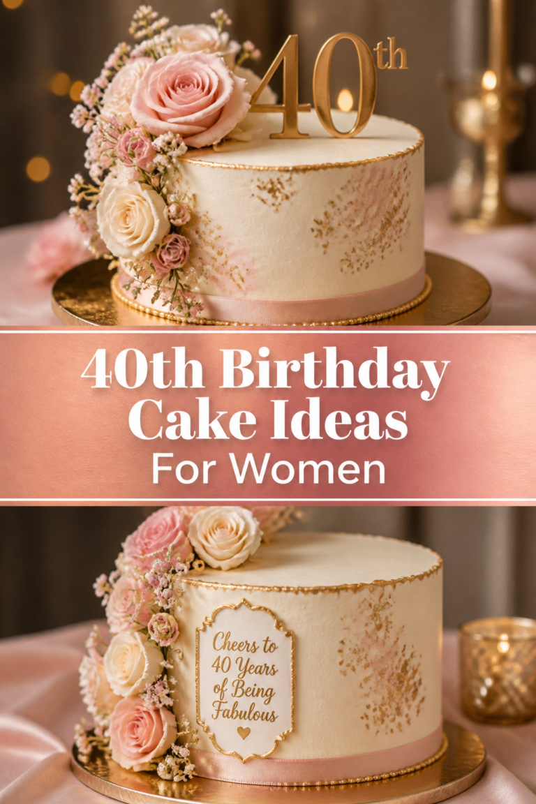 🎂 40th Birthday Cake Ideas For Women