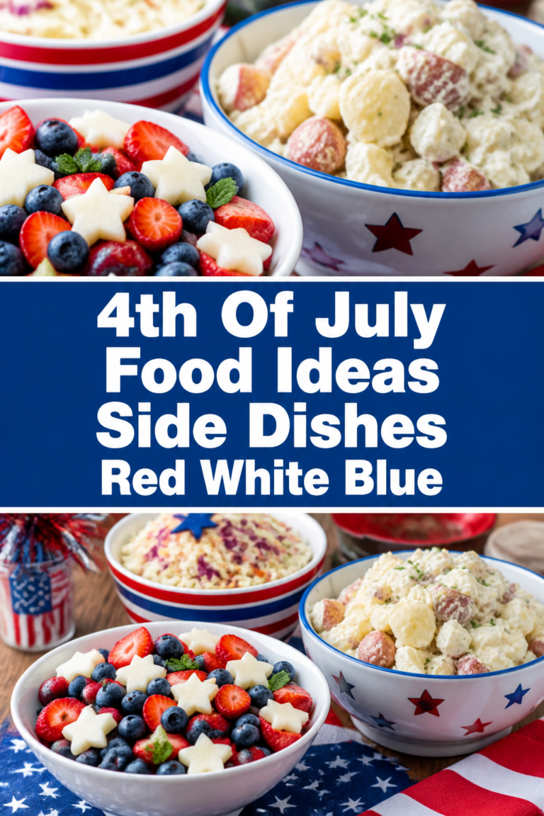 🎉 4th Of July Food Ideas Side Dishes Red White Blue