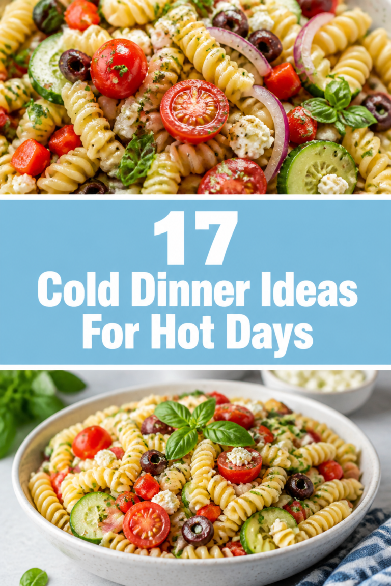 ☀️ 17 Cold Dinner Ideas For Hot Days