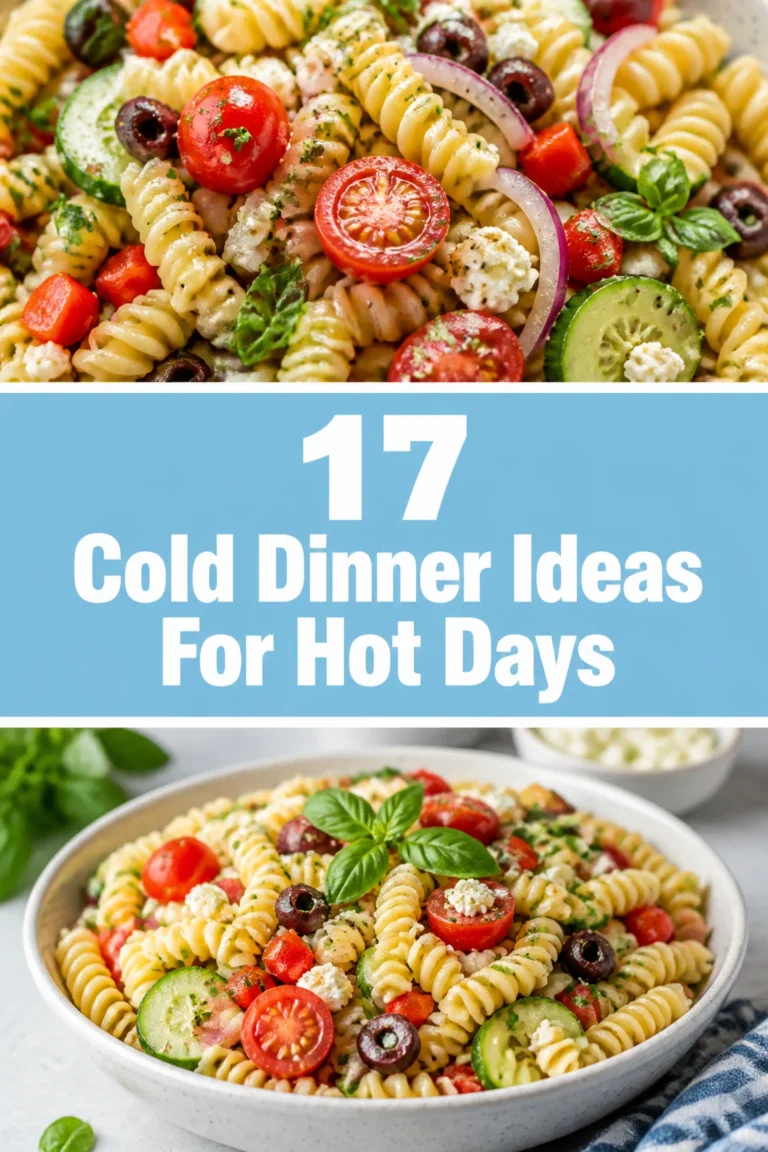 ☀️ 17 Cold Dinner Ideas For Hot Days