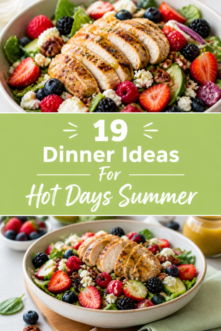 ☀️ 19 Dinner Ideas For Hot Days Summer