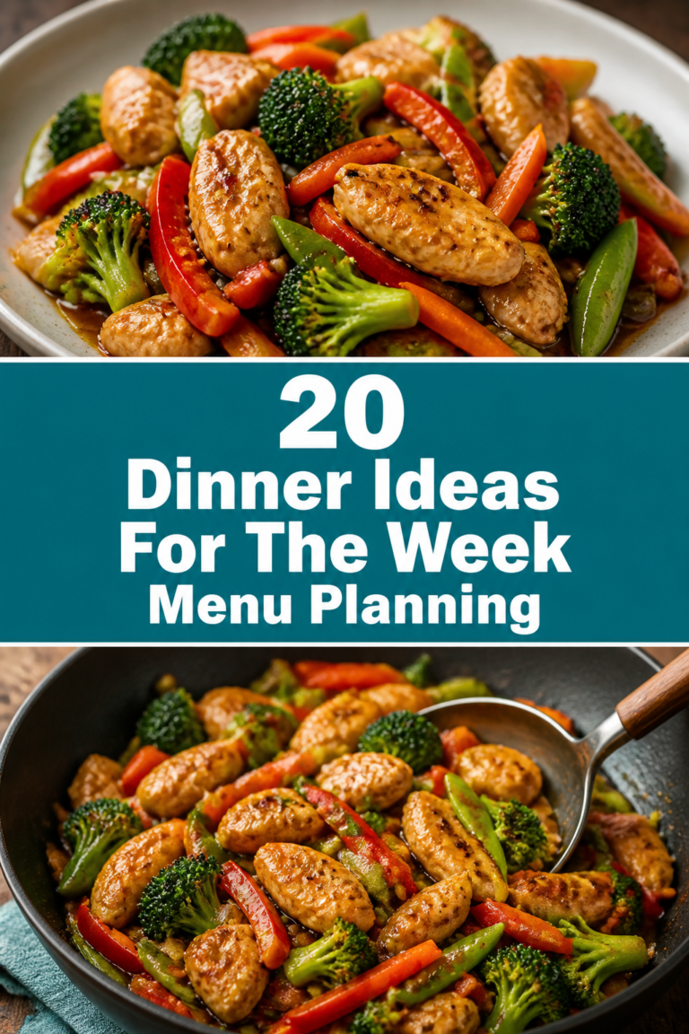 🍽️ 20 Dinner Ideas For The Week Menu Planning
