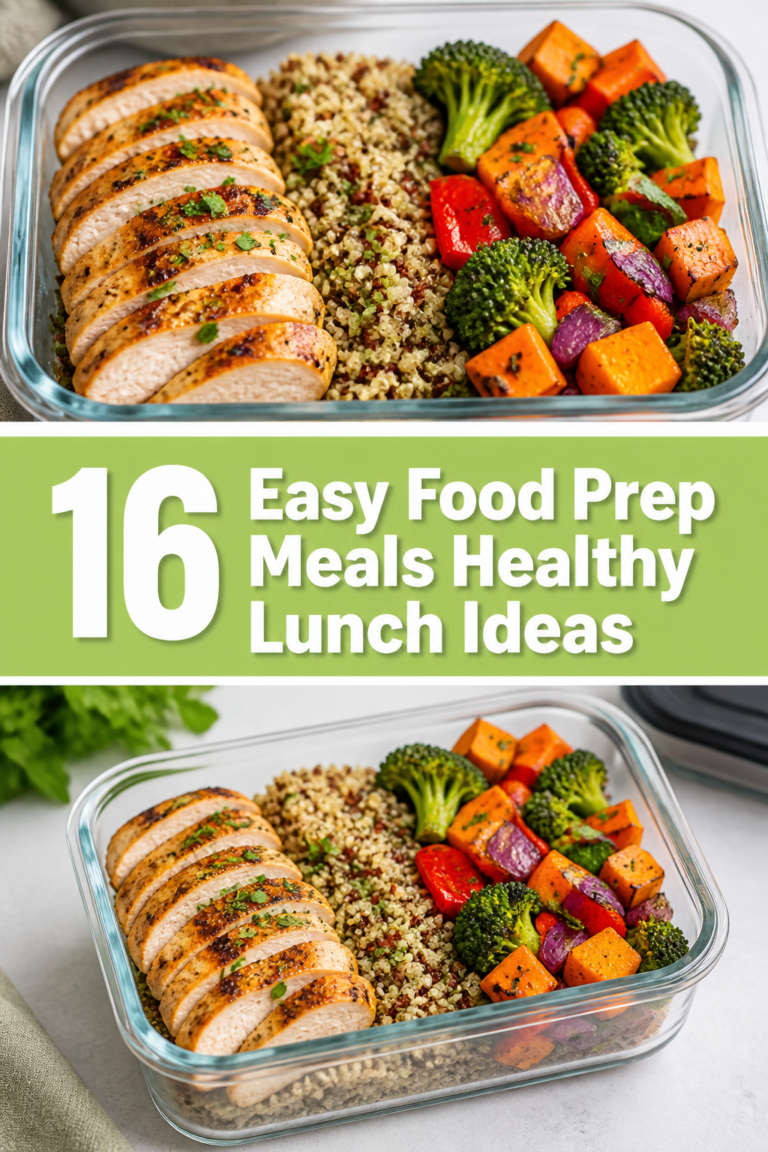 🥗 16 Easy Food Prep Meals Healthy Lunch Ideas