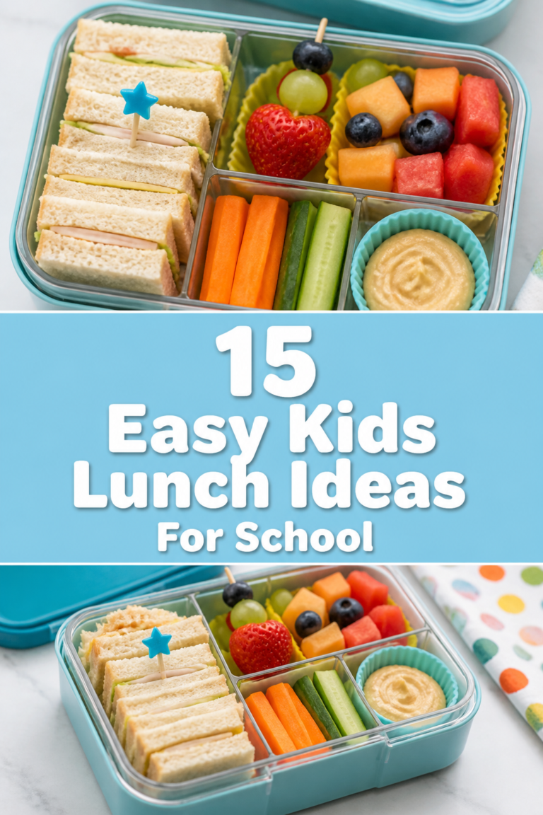 🥪 15 Easy Kids Lunch Ideas For School