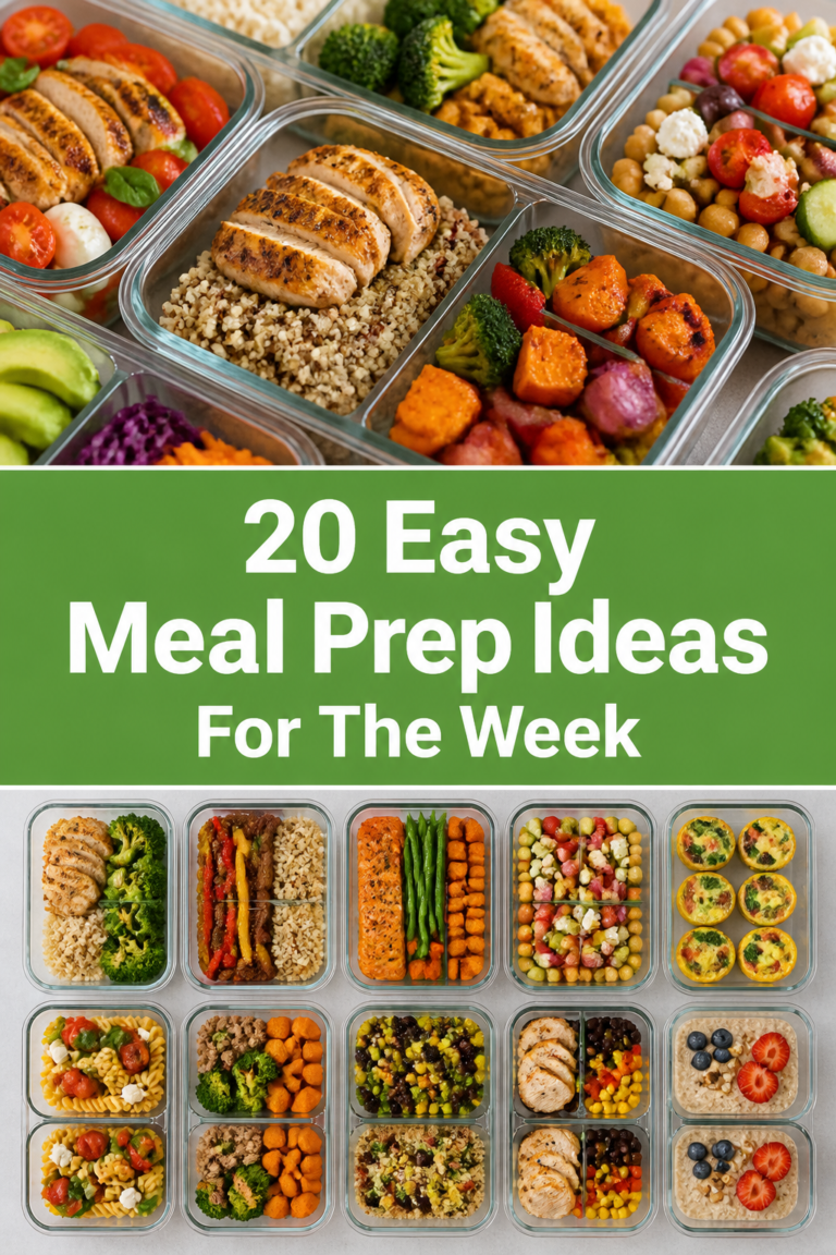 🥗 20 Easy Meal Prep Ideas For The Week