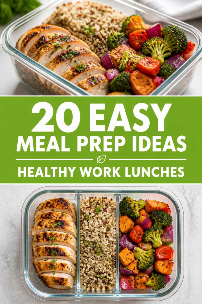 🍱 20 Easy Meal Prep Ideas Healthy Work Lunches