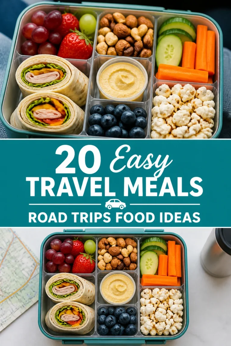 🚗 20 Easy Travel Meals Road Trips Food Ideas
