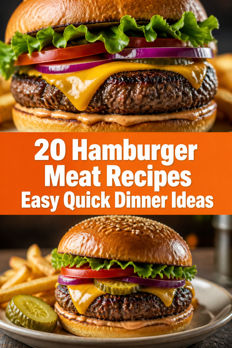 🍔 20 Hamburger Meat Recipes Easy Quick Dinner Ideas