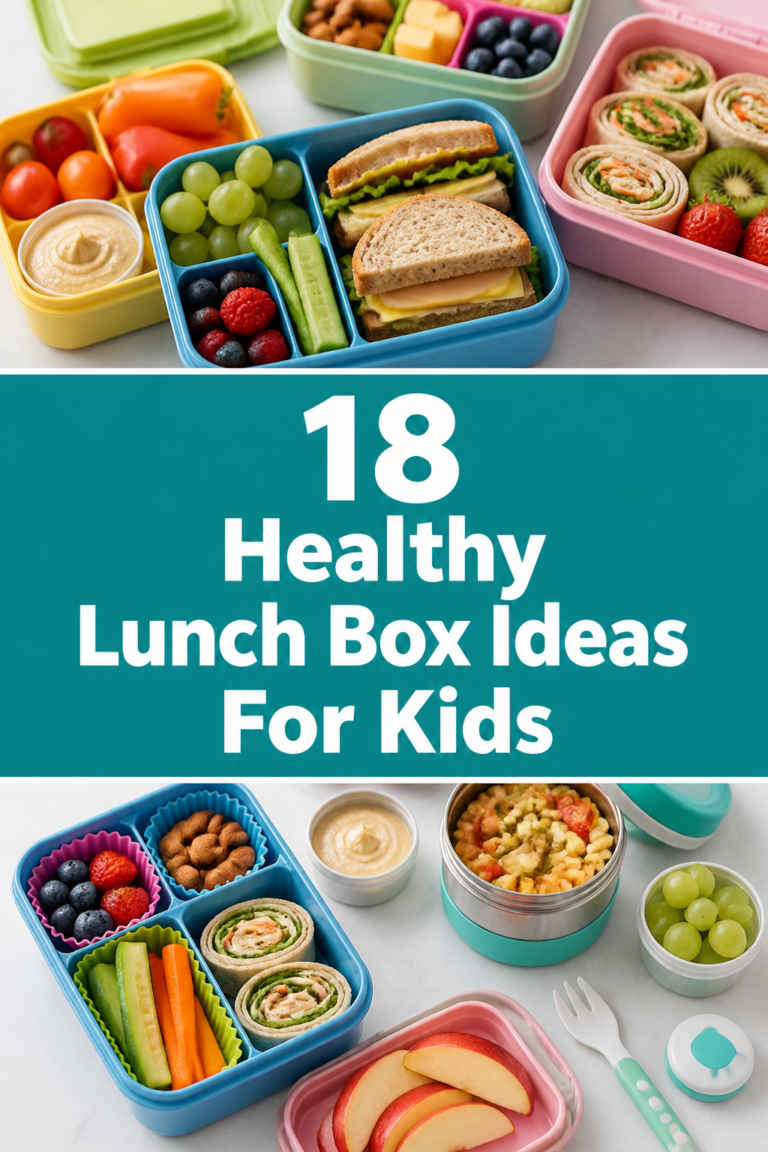 🍱 18 Healthy Lunch Box Ideas For Kids