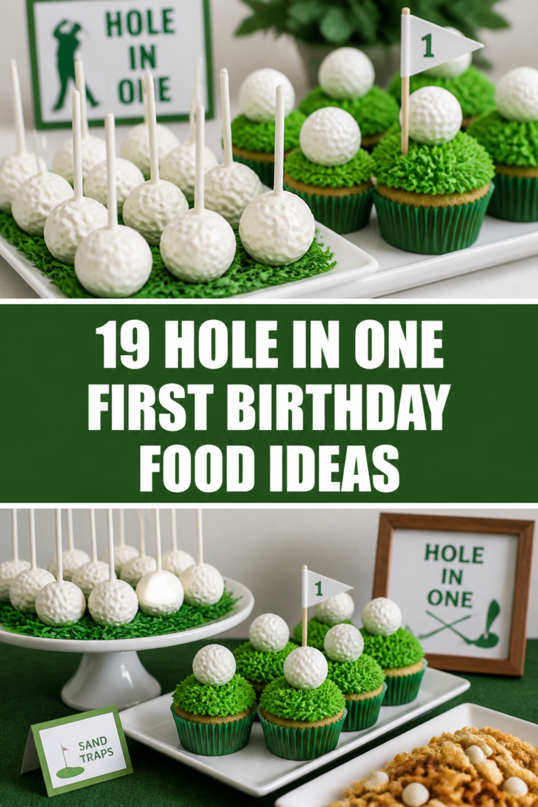 🏀 19 Hole In One First Birthday Food Ideas