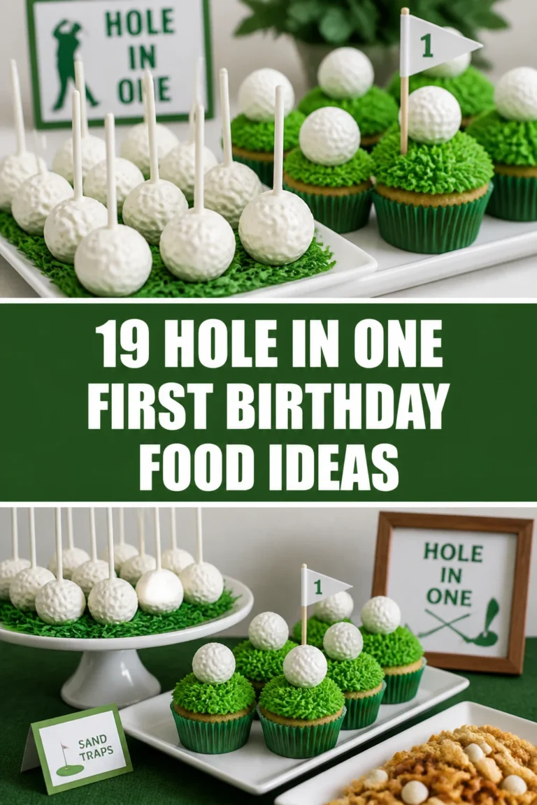 🏀 19 Hole In One First Birthday Food Ideas