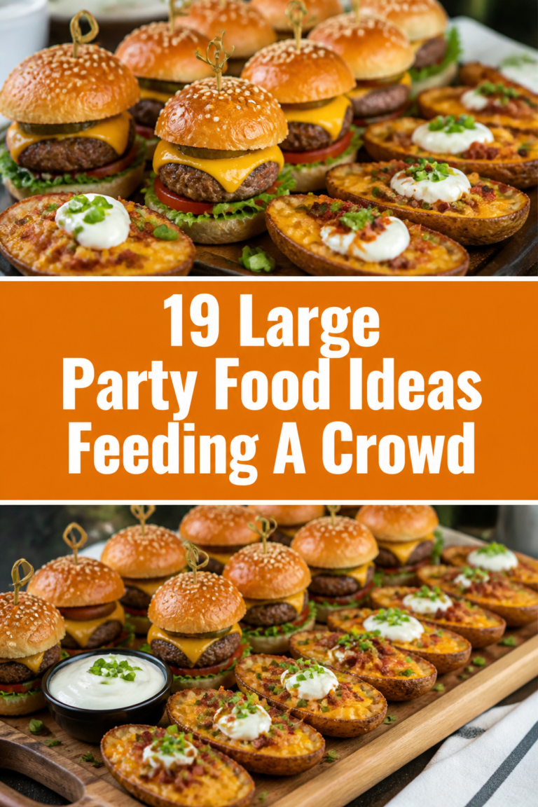 🍔 19 Large Party Food Ideas Feeding A Crowd