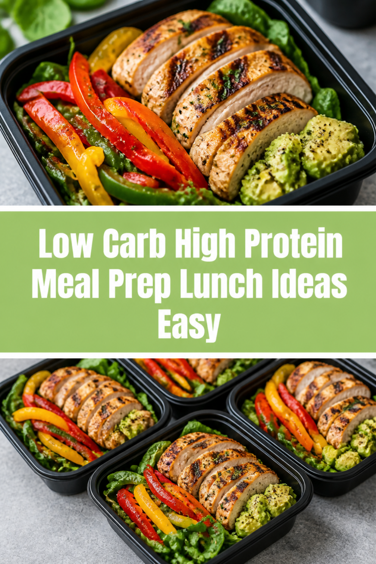 🥗 20 Low Carb High Protein Meal Prep Lunch Ideas Easy