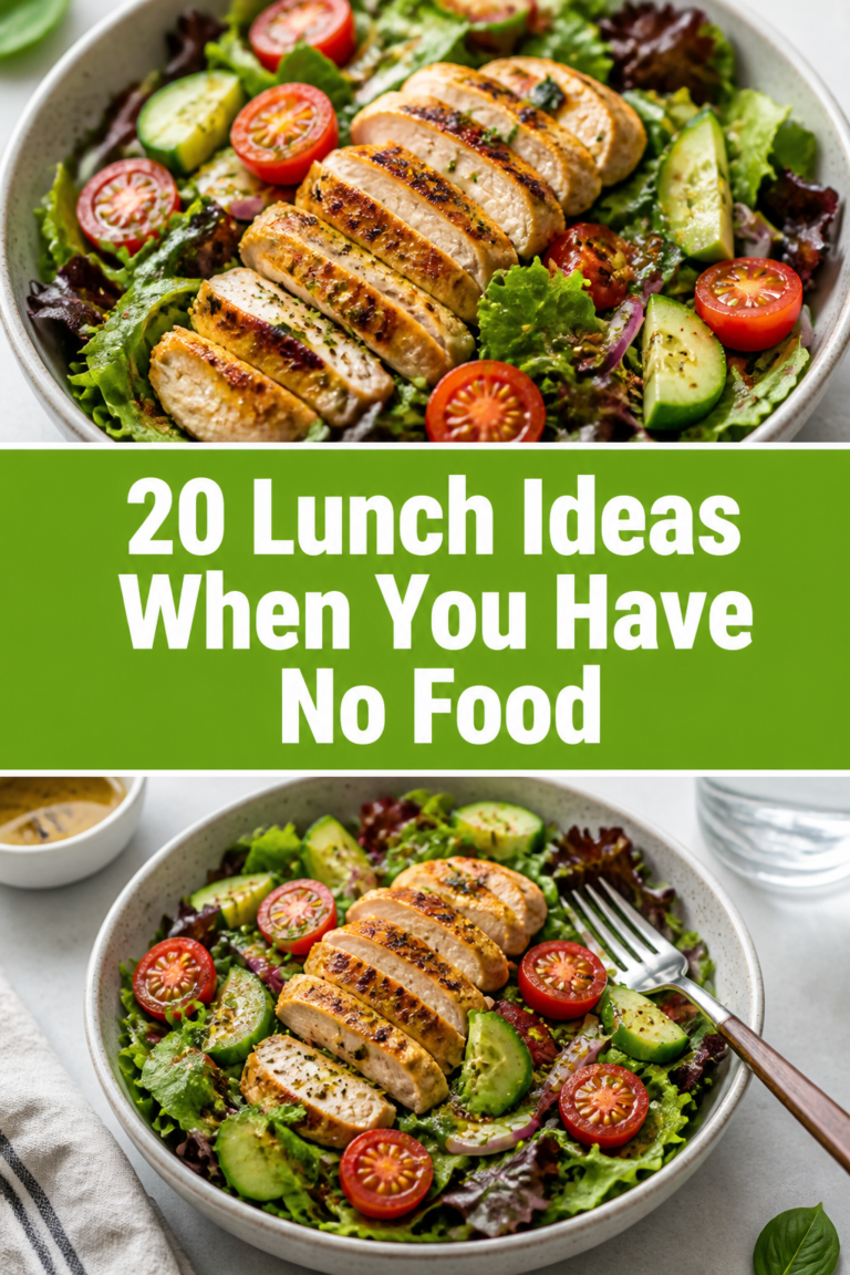 🥘 20 Lunch Ideas When You Have No Food