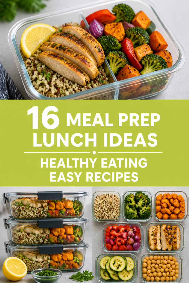 🥡 16 Meal Prep Lunch Ideas Healthy Eating Easy Recipes