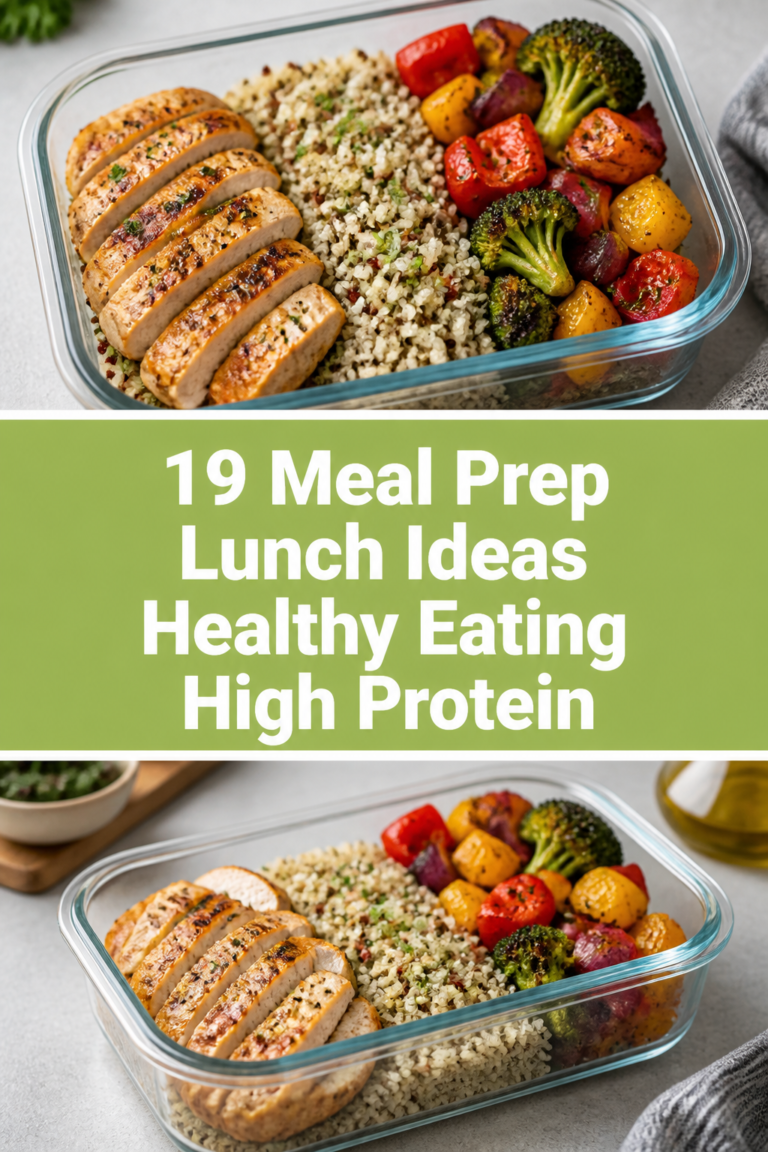 🥗 19 Meal Prep Lunch Ideas Healthy Eating High Protein
