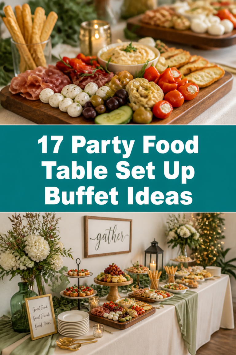 🥳 17 Party Food Table Set Up Buffet Ideas