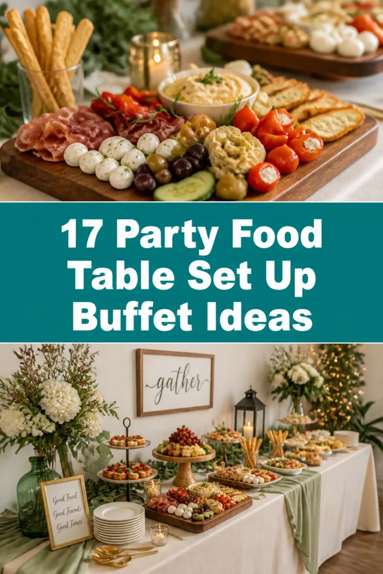 🥳 17 Party Food Table Set Up Buffet Ideas