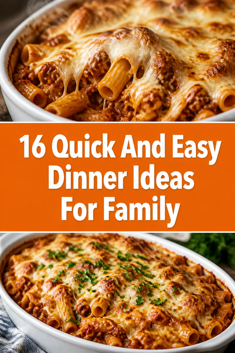 🥘 16 Quick And Easy Dinner Ideas For Family