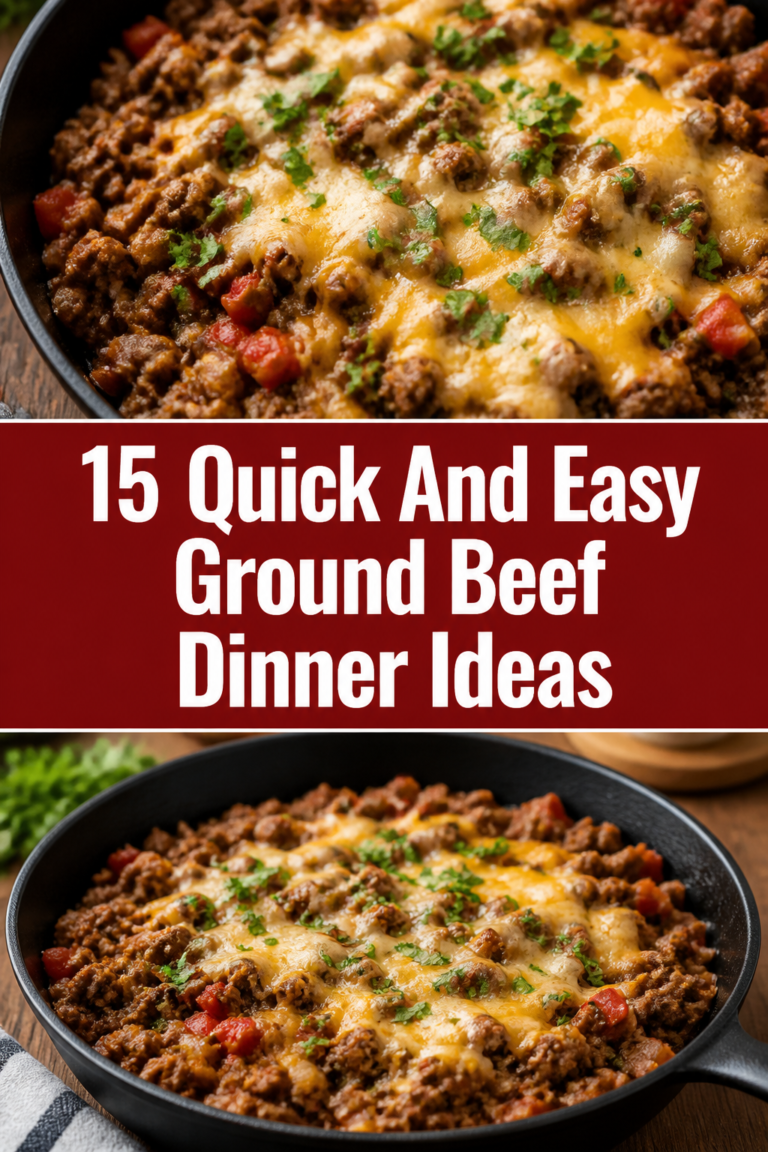 🍲 15 Quick And Easy Ground Beef Dinner Ideas