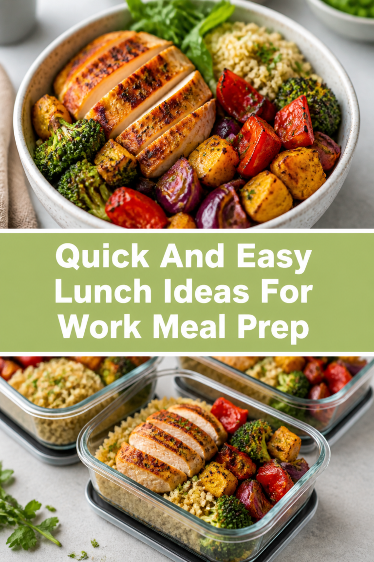 🍲 15 Quick And Easy Lunch Ideas For Work Meal Prep