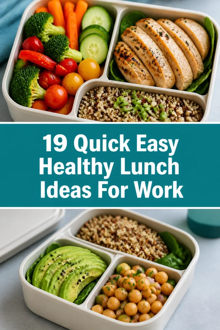 🍎 19 Quick Easy Healthy Lunch Ideas For Work