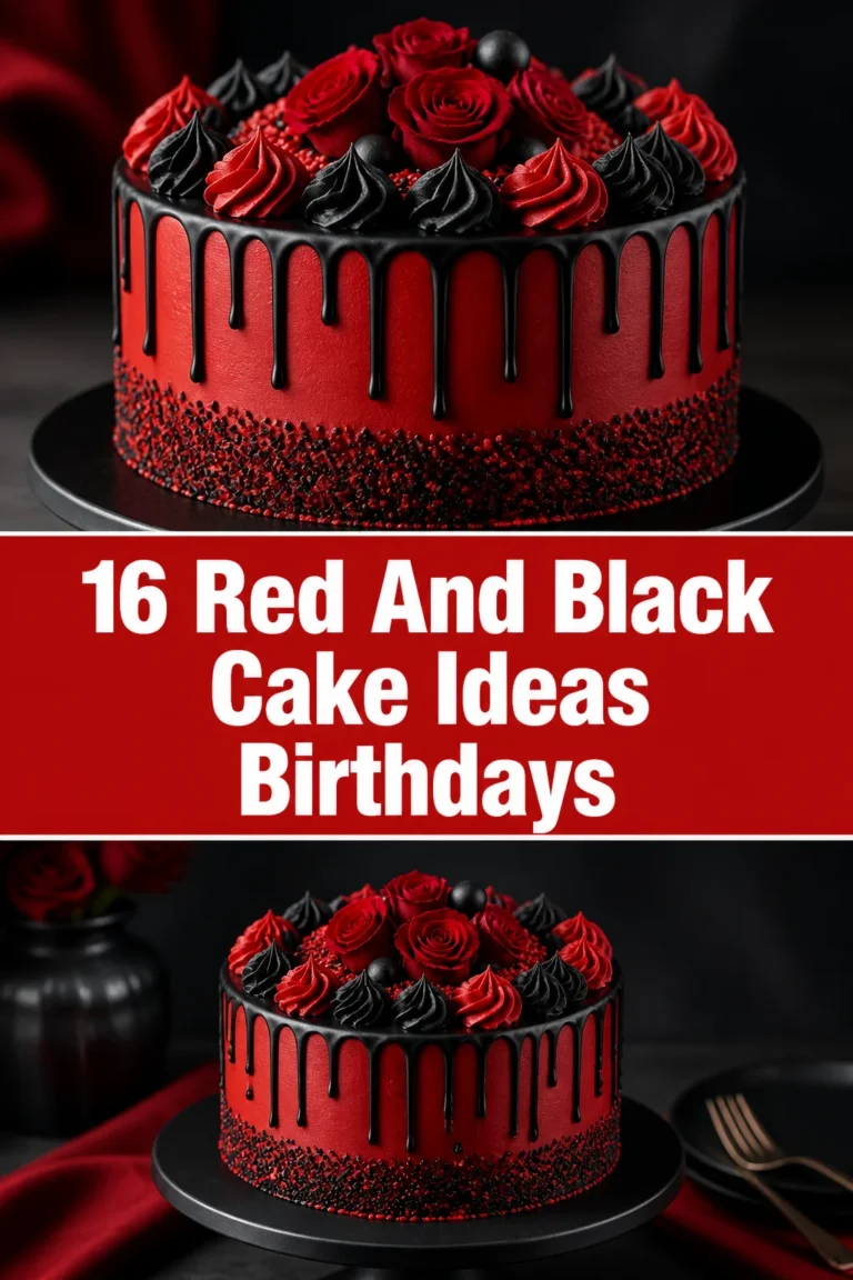 🎂 16 Red And Black Cake Ideas Birthdays