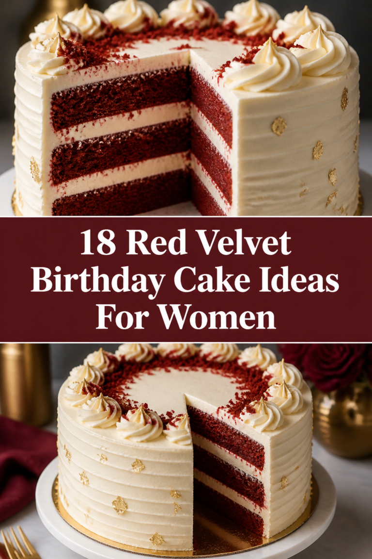 🎂 18 Red Velvet Birthday Cake Ideas For Women