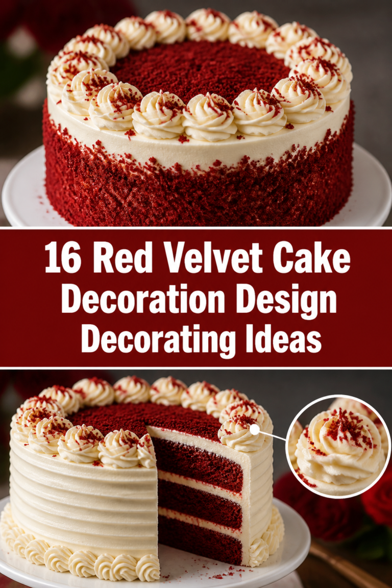 🍰 16 Red Velvet Cake Decoration Design Decorating Ideas