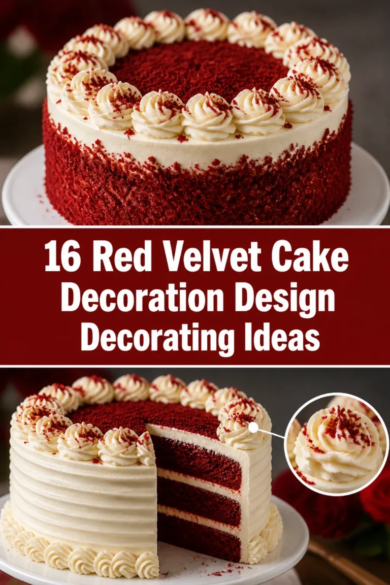 🍰 16 Red Velvet Cake Decoration Design Decorating Ideas