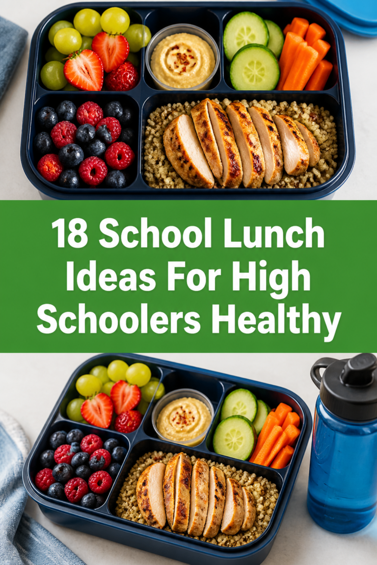 🍎 18 School Lunch Ideas For High Schoolers Healthy