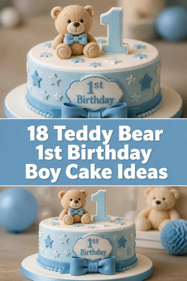 🐻 18 Teddy Bear 1st Birthday Boy Cake Ideas
