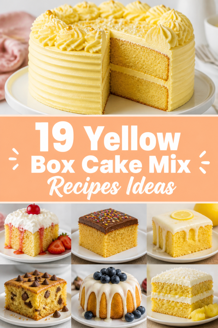 🍰 19 Yellow Box Cake Mix Recipes Ideas