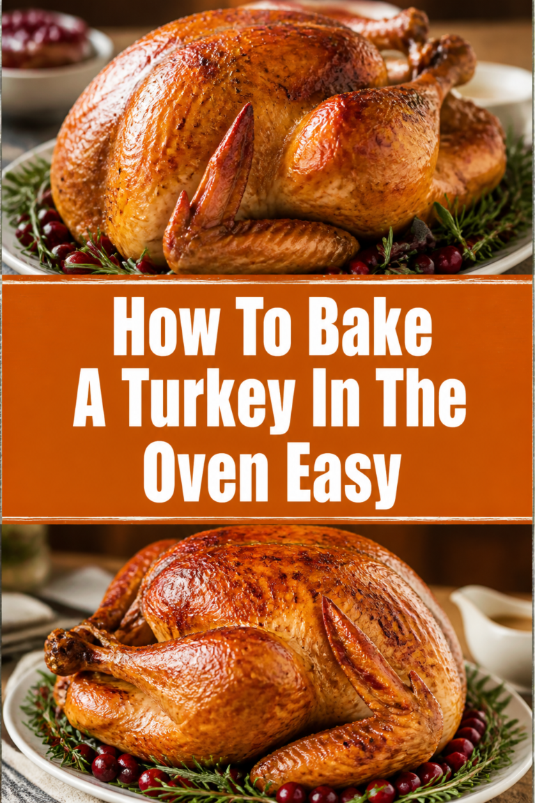 How To Bake A Turkey In The Oven Easy