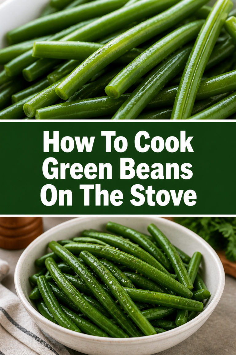 How To Cook Green Beans On The Stove