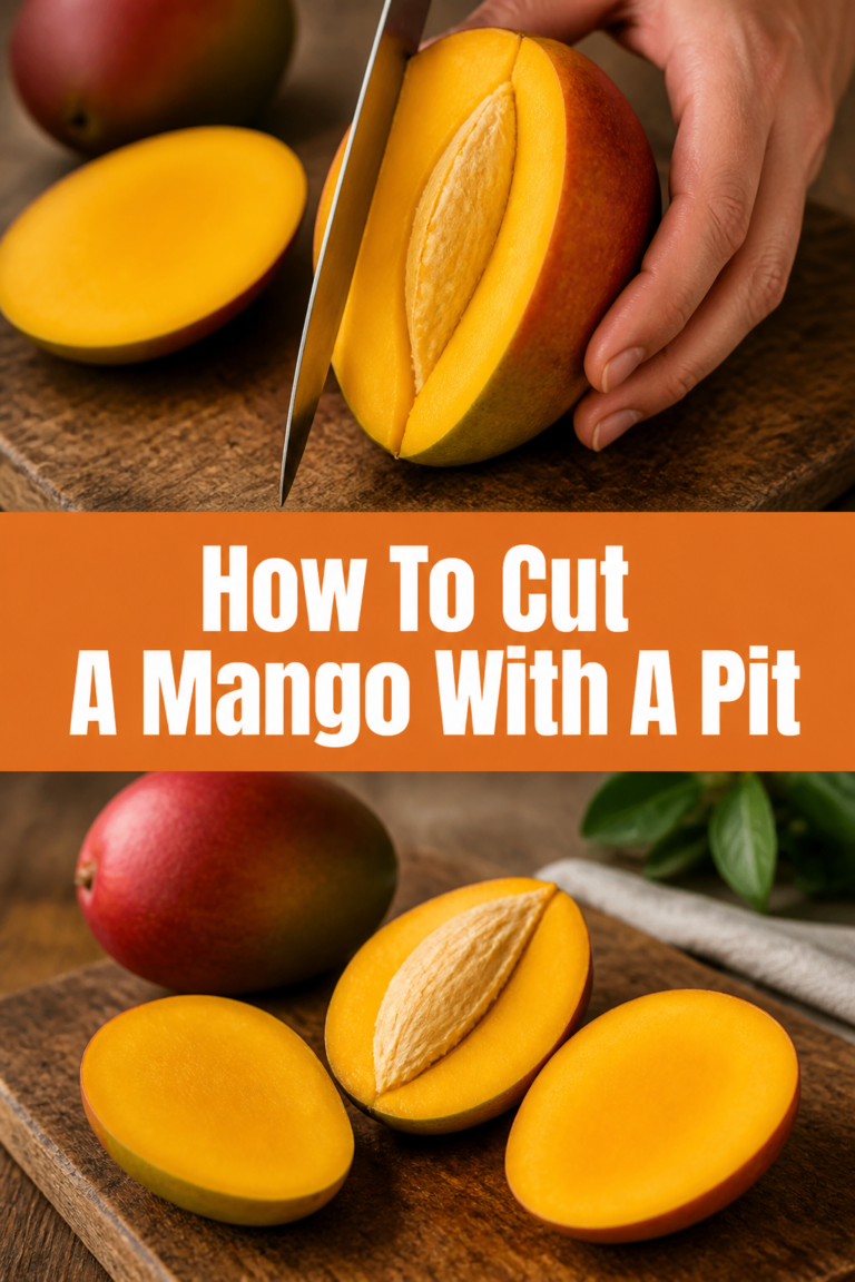 How To Cut A Mango With A Pit