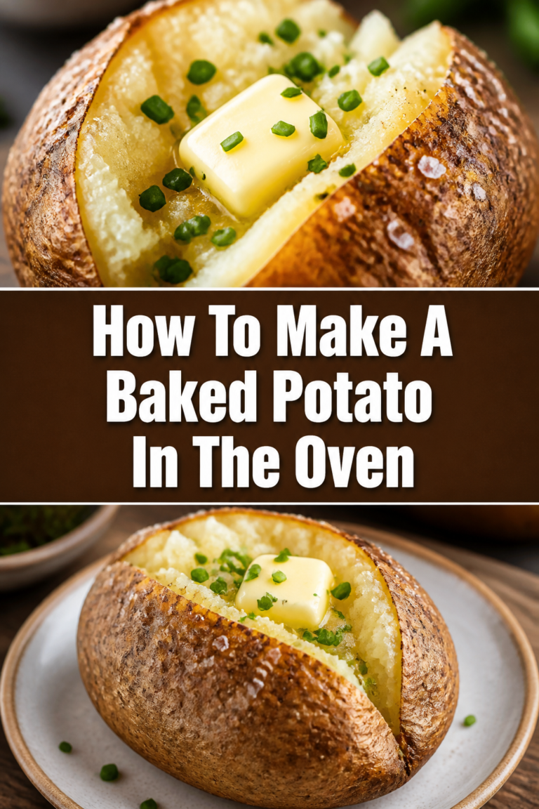 🥔 How To Make A Baked Potato In The Oven
