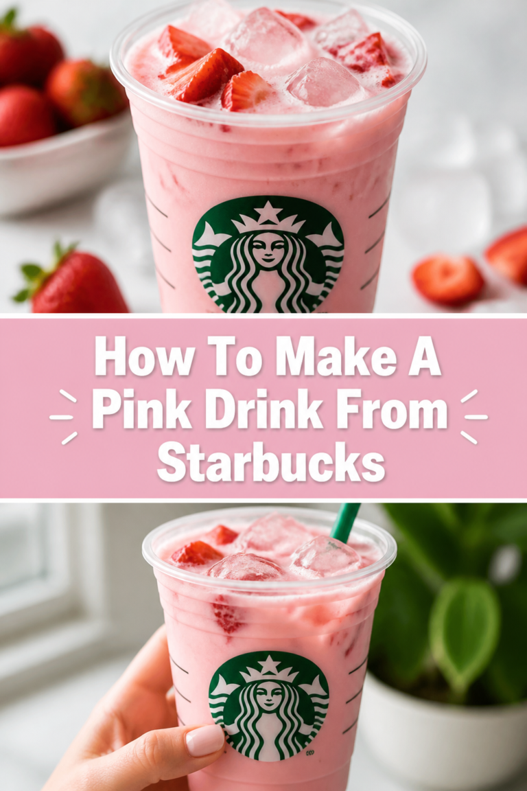 🍓 How To Make A Pink Drink From Starbucks