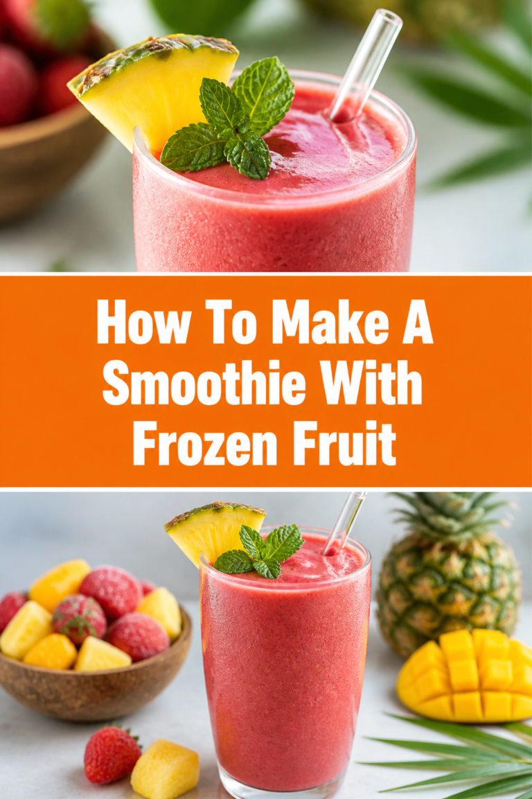 🍓 How To Make A Smoothie With Frozen Fruit