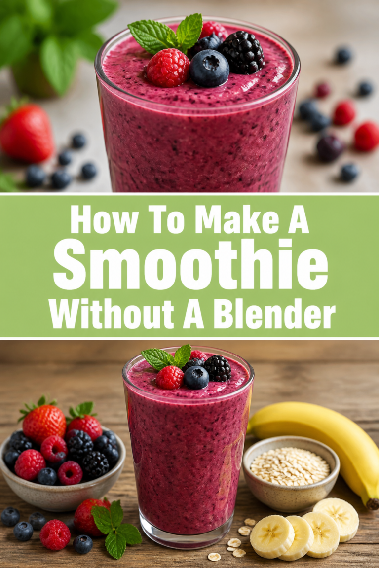 How To Make A Smoothie Without A Blender