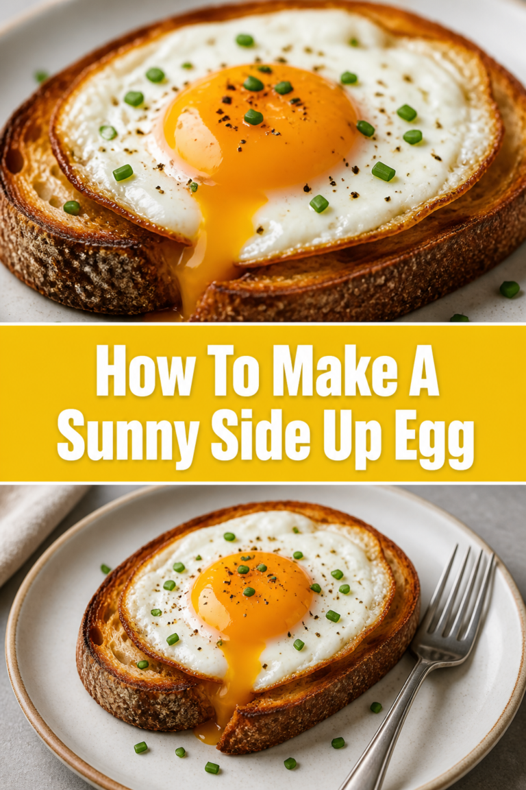 🍳 How To Make A Sunny Side Up Egg