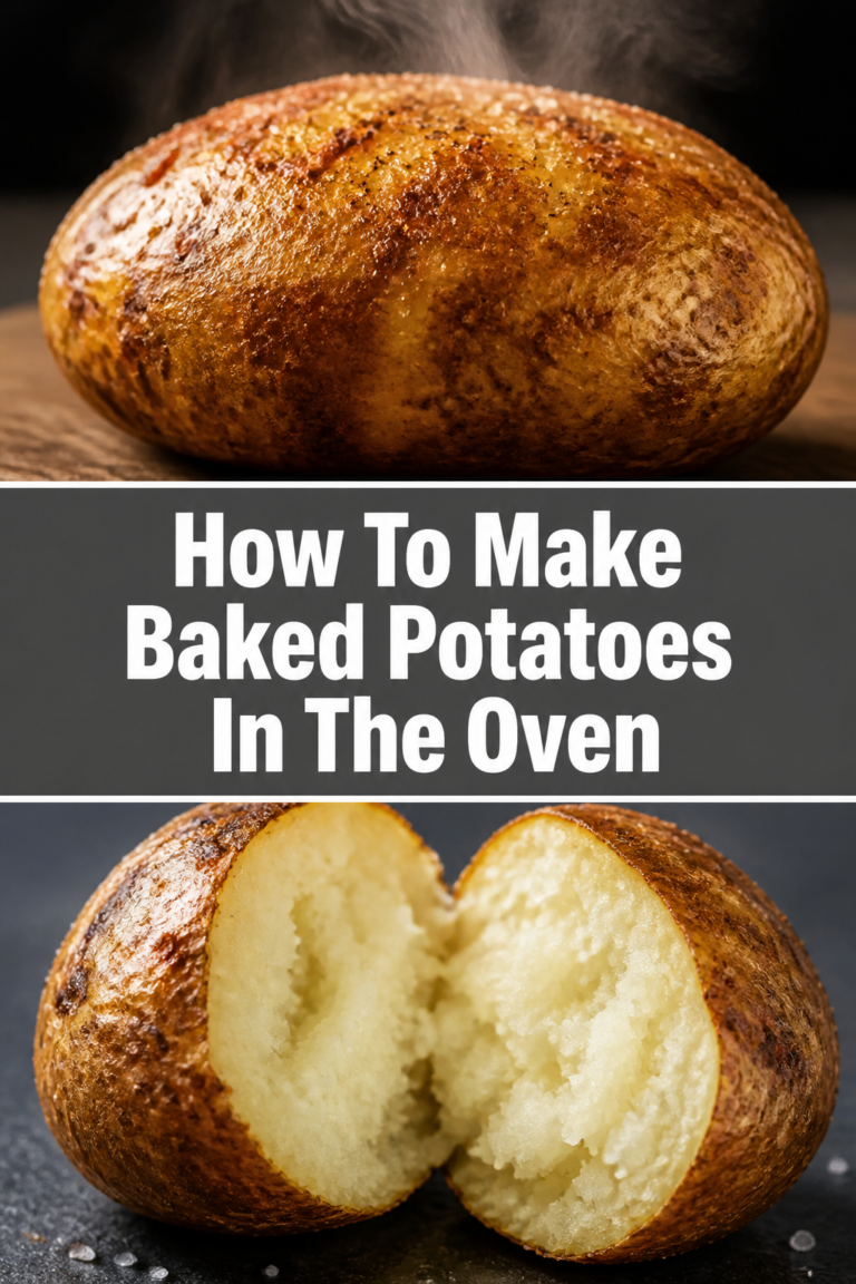 🥔 How To Make Baked Potatoes In The Oven