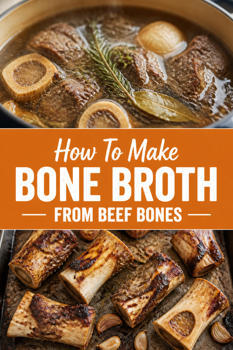 🥣 How To Make Bone Broth From Beef Bones