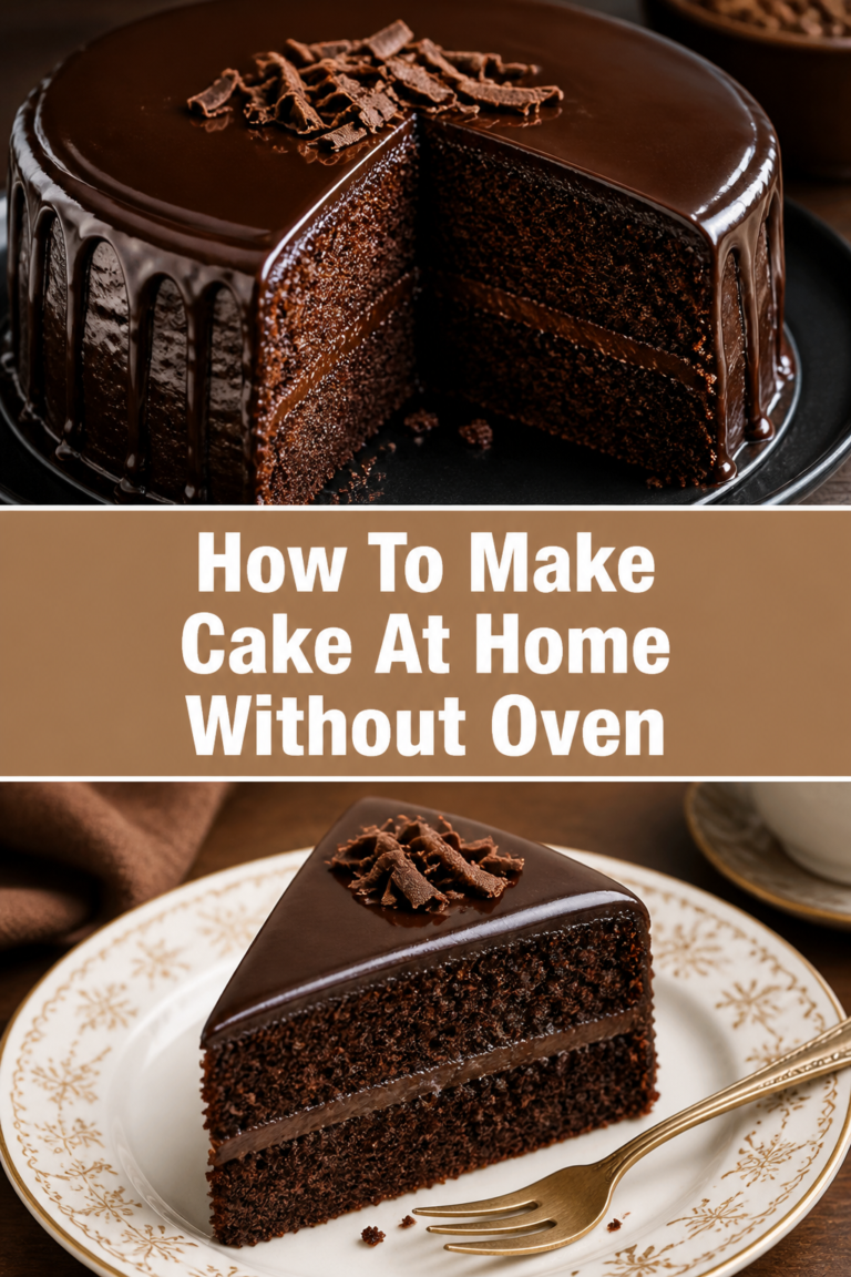 🍰 How To Make Cake At Home Without Oven