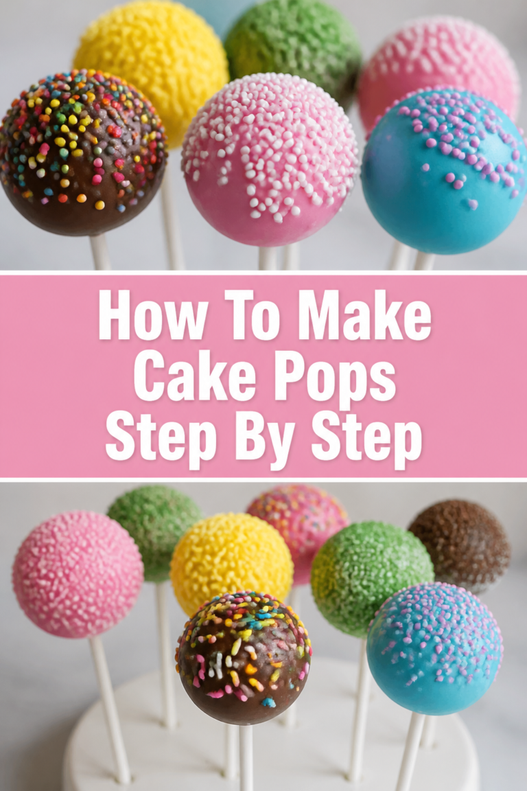🍭 How To Make Cake Pops Step By Step
