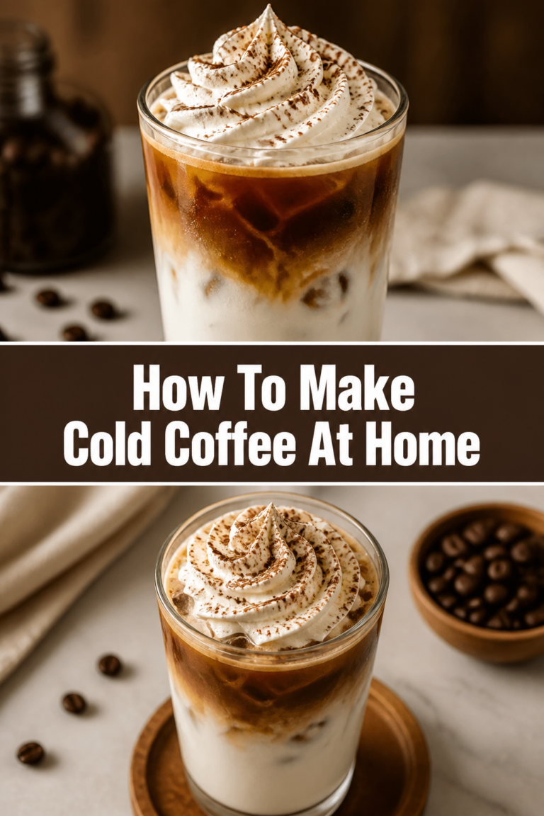 🧊 How To Make Cold Coffee At Home