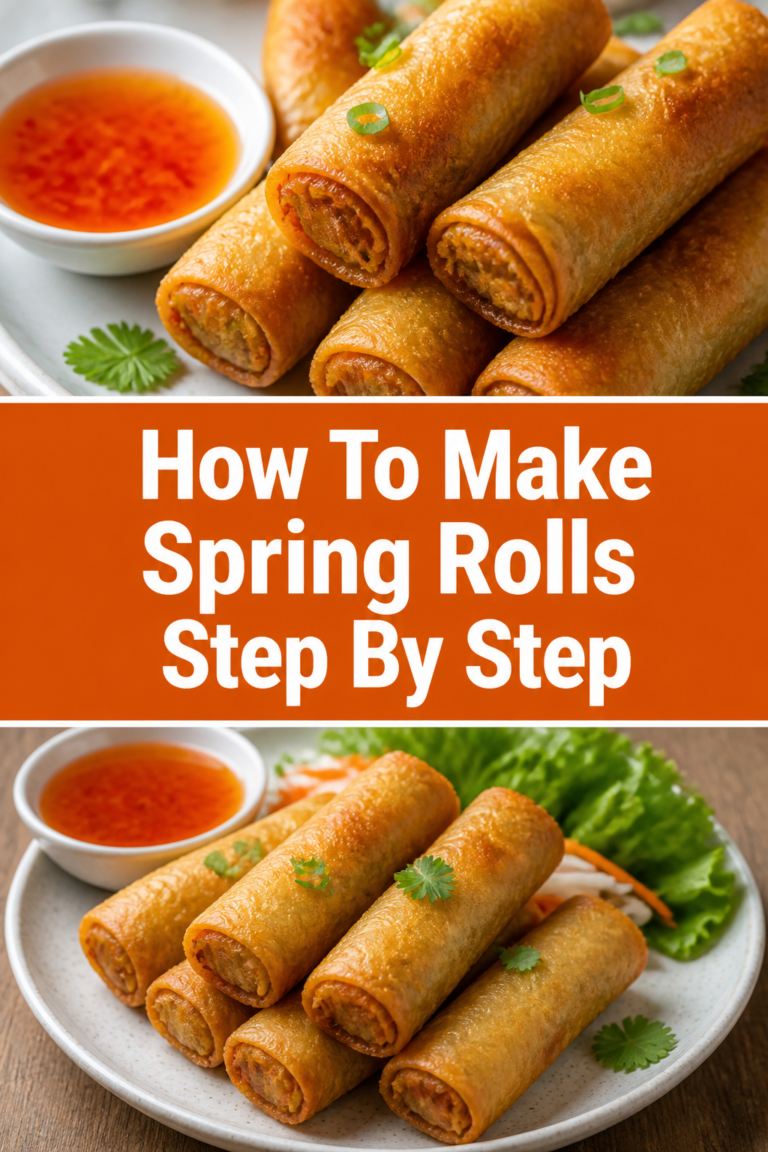 🥢 How To Make Spring Rolls Step By Step