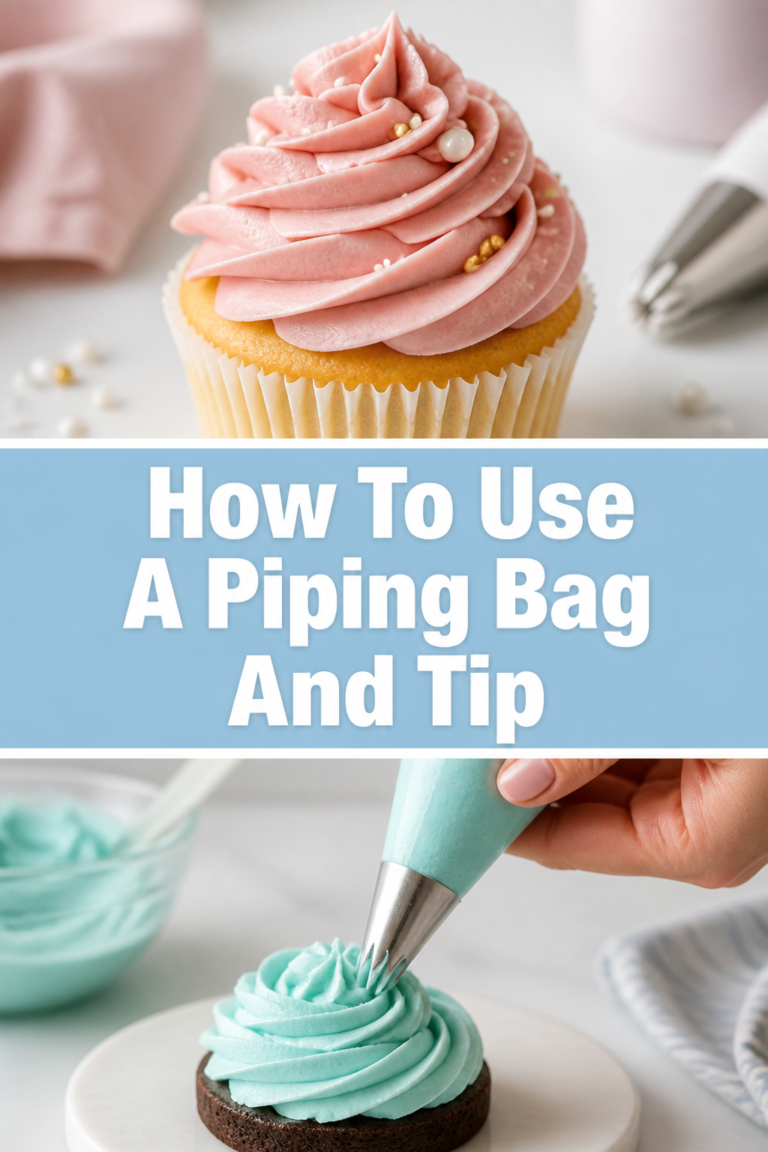 🧁 How To Use A Piping Bag And Tip