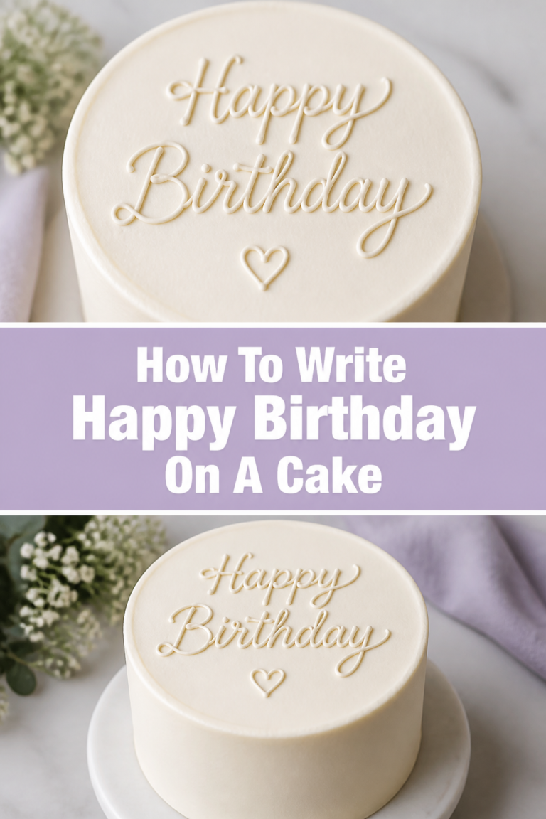 🎂 How To Write Happy Birthday On A Cake