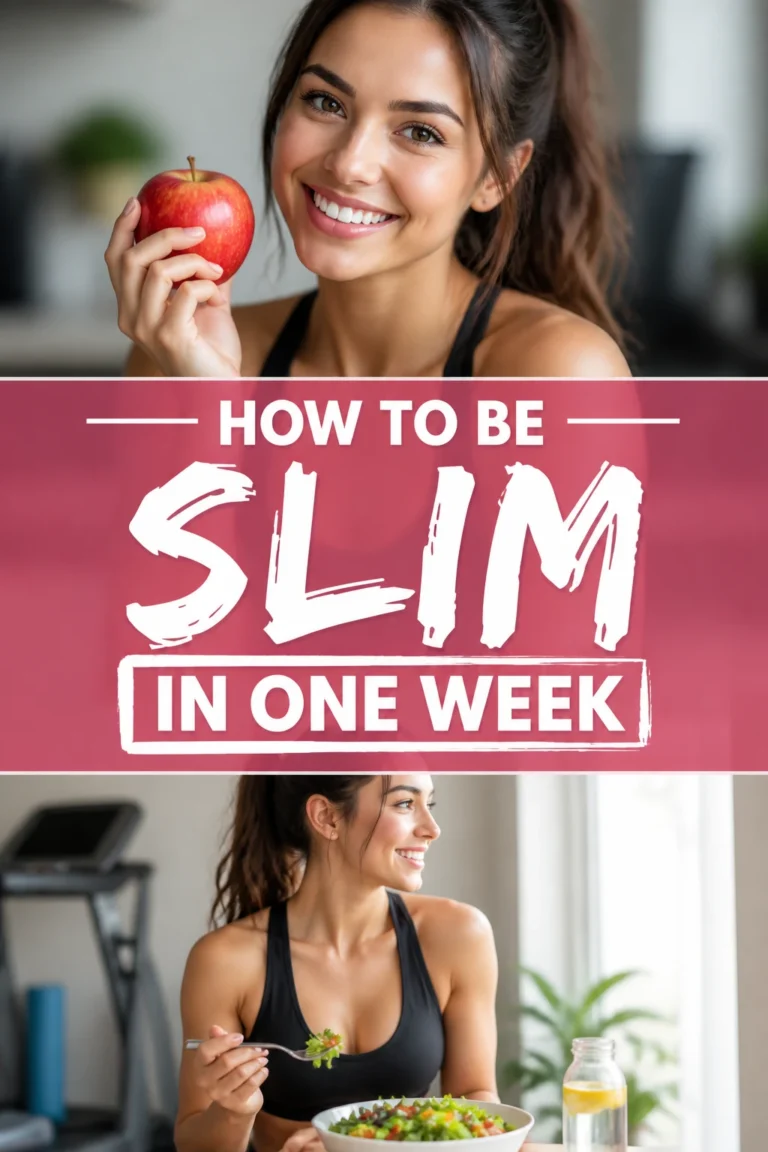 🍏 How To Be Slim In One Week